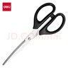 得力(deli)210mm办公生活家用剪刀 大号剪子手工剪纸刀 办公用品 黑色6010 实拍图