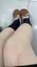 小野和子【杨幂同款】光腿神器双层丝袜女秋冬季加绒保暖肉色打底裤连裤袜 实拍图