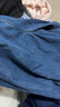 优衣库女装牛仔工装衬衫/长袖水洗产品外套通勤休闲480004 67 海蓝色 M 晒单实拍图