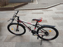 金武端自行车成人山地车公路赛车单车骑行变速超轻越野中学生初中青少年 顶配版-辐条轮-黑红色 26寸21速 实拍图