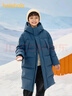 巴拉巴拉羽绒服中长款冬加厚外套男女童连帽亲子装防风防泼水209425107212 实拍图
