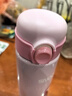 史努比(Snoopy)儿童保温杯316不锈钢男女小学生水杯户外便携提手杯壶幼儿园宝宝大容量杯子 500ml 7031冰桃粉 实拍图