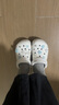 CROCS卡骆驰洞洞鞋贝雅男鞋女鞋轻便耐磨一脚蹬拖鞋休闲鞋|10126 白-100 37 /38(230mm) 实拍图