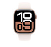 Apple/苹果 Watch Series 10 智能手表GPS款42毫米玫瑰金色铝金属表壳淡桃粉色运动型表带M/L MX1V3CH/B 实拍图