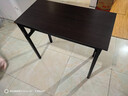 佳家林（JIAJIALIN）折叠桌子摆摊户外便携桌书桌会议培训桌简易餐桌家用小桌子 【12mm桌面-单杆粗管】黑胡桃色 【免安装】80*40*75cm 实拍图
