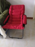 斐思莱乐沙发椅家用椅子宿舍懒人椅寝室午休沙发折叠椅靠背椅休闲椅月亮椅 【石榴红】加厚单椅+三档调节 加固加厚 实拍图