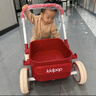 kidpop宝宝学步车可调速婴儿多功能手推车防侧翻助步车周岁礼物 奶盖白 实拍图