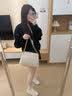 海青蓝 CYANINE SEA章若楠同款轻奢包包女款新款大容量编织斜挎包生日礼物送女友老婆 米白色 实拍图