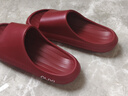 朴西新款EVA踩屎感厚底拖鞋女士居家室内情侣拖鞋男 安哥拉红 39-40 实拍图