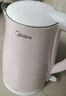美的（Midea）电热水壶电水壶烧水壶双层防烫 0涂层 食品级304不锈钢1500W快速沸腾1.7L大容量 HJ1705 实拍图