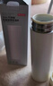 京东京造保温杯 水杯男女 316不锈钢学生礼物送老师【一键弹盖】白480ml 实拍图