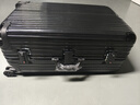 EAZZ【一体铝框｜退换免费】行李箱铝镁合金拉杆箱旅行箱登机密码皮箱 高端 铝框-黑色 29英寸 全球飞 超大容量旅游箱 实拍图