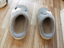 猪爸爸儿童棉拖秋冬男童居室内保暖防滑女童中大童卡通软底棉拖鞋灰25 实拍图