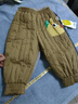 嘟嘟家宝宝裤子冬装加厚男童长裤加绒帅气儿童棉裤保暖女童休闲裤童装 卡其色 110 实拍图