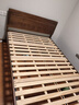 续写家具单双人实木床简约小户型家用卧室黑胡桃木1.35米稳稳床Pro-S 实拍图