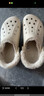 卡骆驰（CROCS）秋冬新品休闲鞋秋冬洞洞鞋贝雅暖绒暖棉|206633 冬日白-11S (建议买大一码) 40 (250mm) 实拍图