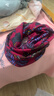 百变围脖脖子围巾套头帽子秋冬女面罩脖套扭扭帽护颈 酒红花朵 实拍图
