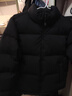 网易严选25新品90鸭绒超蓬羽绒服休闲面包服石墨烯保暖轻量抗菌防泼水 25秋冬立领-静谧黑 L 实拍图