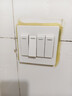 公牛（BULL）墙壁开关 G07系列 四开双控开关 86型面板G07K412C 象牙白 暗装 实拍图