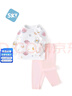 舒贝怡婴儿衣服内衣套装儿童男女童秋衣秋裤薄款空调家居服睡衣粉色90 实拍图
