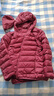 鸭鸭（YAYA）佟丽娅同款冬装连帽轻薄羽绒服女短款轻便薄款保暖新国标外套女款 酒红色 4XL 185 实拍图