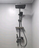 JOMOW智能淋浴花洒全套铜体套装恒温数显带氛围灯增压家用钢琴键花洒 枪灰【钢琴氛围灯方顶】恒温数显 实拍图