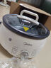 美的（Midea）电火锅 火锅专用锅3-4人 电锅一体家用多功能锅 一锅多用宿舍电煮锅 电热锅分体可拆 4.5L 【升级大功率|可拆洗锅身】HGE3026 实拍图