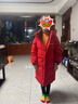 鸭鸭【孙颖莎同款】鸭鸭儿童羽绒服男女童冬季中长款中大童装外套装HY 实拍图