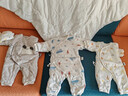 童泰新生婴儿衣服连体衣秋冬加厚夹棉初生宝宝蝴蝶衣爬服 黄色 59cm 实拍图