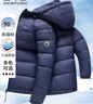 雪中飞90绒轻薄羽绒服男女同款连帽时尚休闲秋冬保暖情侣外套男175 实拍图