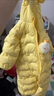 巴拉巴拉童装婴儿连体羽绒服轻薄羽绒服宝宝衣服2025冬装抱衣爬服男童女童 黄色雪人-白鸭绒 90 cm-充绒量47g 实拍图