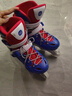 斯威（SWAY）轮滑鞋儿童溜冰鞋男女童初学套装中小学滑轮滑冰旱冰鞋成人直排轮 波蓝八轮全闪+头盔护具+一体支架 L (适合12岁-成人)平时鞋码36-41 实拍图