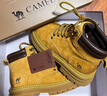 骆驼（CAMEL）【山丘】经典大黄靴反绒马丁靴户外工装靴 L23W076065 土黄 38 实拍图