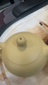 古悦堂宜兴名家纯全手工紫砂壶茶壶茶具黄金段泥西施壶200毫升 素雅款 200ml 实拍图