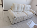 法莎蒂云漫可拆洗沙发床单双人可卧两用床小户型折叠沙发简约书房 2.2米双人位【半拆洗设计 告别污渍烦恼】 【雪尼尔婴儿绒】无粉竹炭海绵+天然异色羽绒（白色） 实拍图