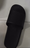 京东京造【抗菌皮纹拖】eva软弹家居防臭浴室新款拖鞋男士 黑色42-43 实拍图
