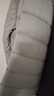 网易严选90鸭绒轻薄羽绒服保暖0压感排骨羽绒内胆防泼水蓄热抗菌外套 A款25新品90鲜绒无领-远山灰 L 实拍图