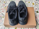 特步羽逸男跑步鞋运动鞋春夏季轻便减震革面防泼水休闲跑鞋男鞋子黑色 实拍图