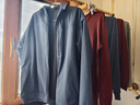 优衣库男装女装柔软圆领T恤/休闲长袖上衣25秋冬新款479783 67 海蓝色 L /175/100A 实拍图