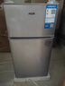 奥克斯（AUX）家用双门迷你小型冰箱 冷藏冷冻保鲜小冰箱 宿舍租房节能电冰箱 【国家补贴】BCD-30K118 基础款 银色 实拍图