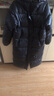 黑冰【清仓】秋冬女过膝长款鸭绒连帽轻量保暖防风羽绒服外套 FAF8961 黑色 S 实拍图