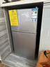 奥克斯（AUX）家用双门迷你小型冰箱 冷藏冷冻保鲜小冰箱 宿舍租房节能电冰箱 【国家补贴】BCD-52K136 旗舰款 银色 实拍图
