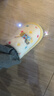 名创优品（MINISO）彩点小猫卡通趣味毛毛居家鞋女秋冬可爱棉拖鞋月子鞋白黄38-39 实拍图