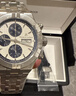 艾美（MAURICE LACROIX）瑞士男表瑞表机械表高端原装进口手表AIKON系列腕表生日礼物 44mm-钢带-银盘-蓝三眼-赠皮带 实拍图