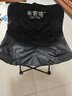 岩合户外月亮椅折叠椅 便携靠背钓鱼懒人椅  春游踏青露营蛋卷桌椅子 黑色-月亮椅【加固加厚经典款】 实拍图