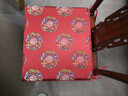 浩秦新中式椅垫客厅红木沙发垫坐垫新古典家具圈椅餐椅垫太师椅垫座垫 满幅红-五福 45X38厚3cm单个(海绵垫) 实拍图