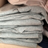 三枪100%纯棉男士薄款保暖内衣男精梳棉秋衣秋裤套装全棉打底衫秋冬季 浅麻灰（薄款纯棉） XL /175推荐140-160斤 实拍图
