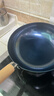 臻三环章丘铁锅炒锅手工锻打铁锅无涂层不易粘锅炒菜锅厨房好物一环轻音 古法烤蓝 28cm 实拍图