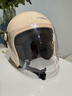 永久3c认证电动车头盔防风保暖秋冬季四季通用女士男电瓶车安全帽摩托车双镜501S【卡其米】 实拍图