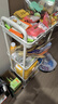 金隆兴厨房小推车置物架多层婴儿用品浴室落地蔬菜零食可移动收纳架 4层 实拍图